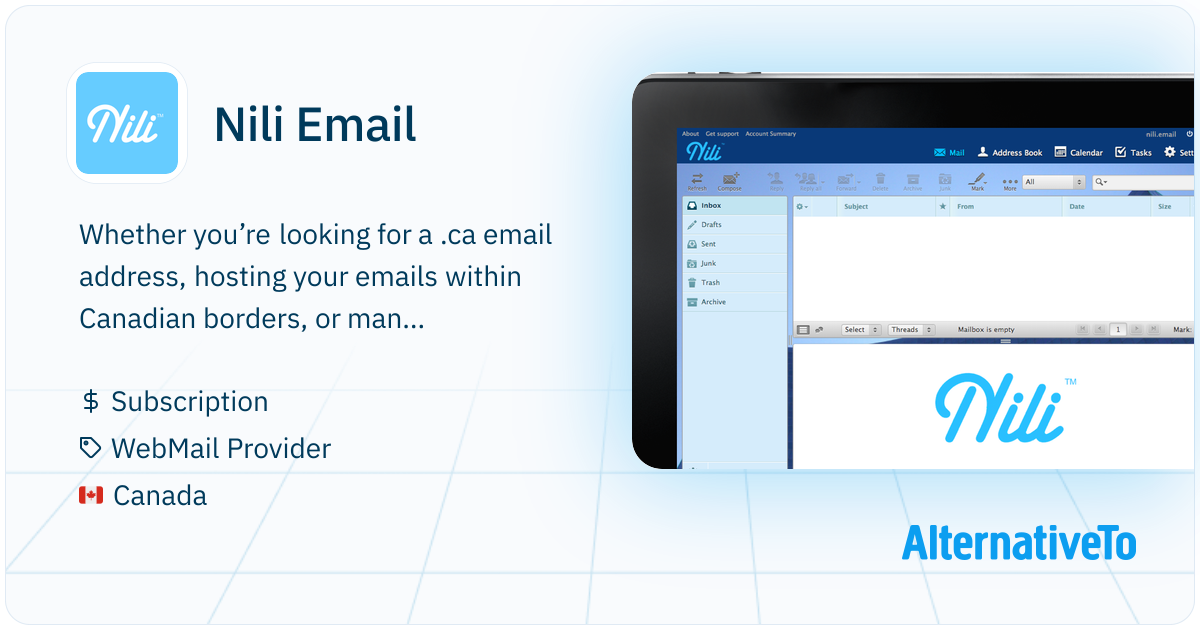 Nili Email: Canadian Email for Canadians | AlternativeTo