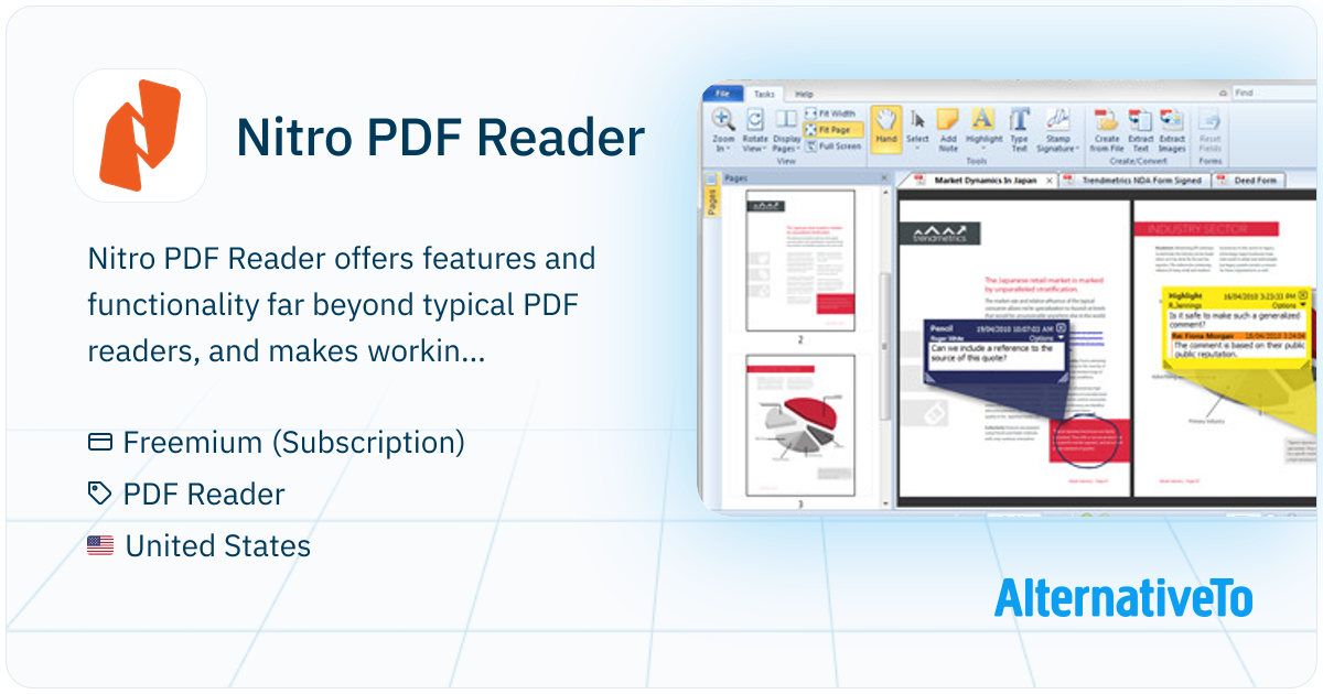 Nitro PDF Reader: Offers features and | AlternativeTo