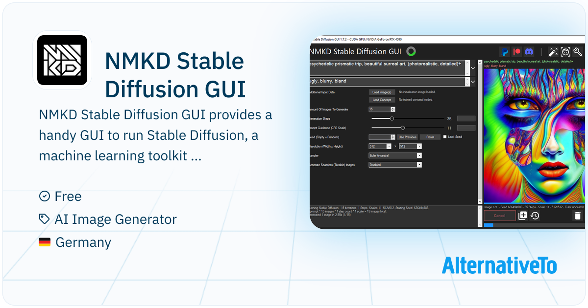 NMKD Stable Diffusion GUI: Run Stable Diffusion on Windows PCs for fast ...