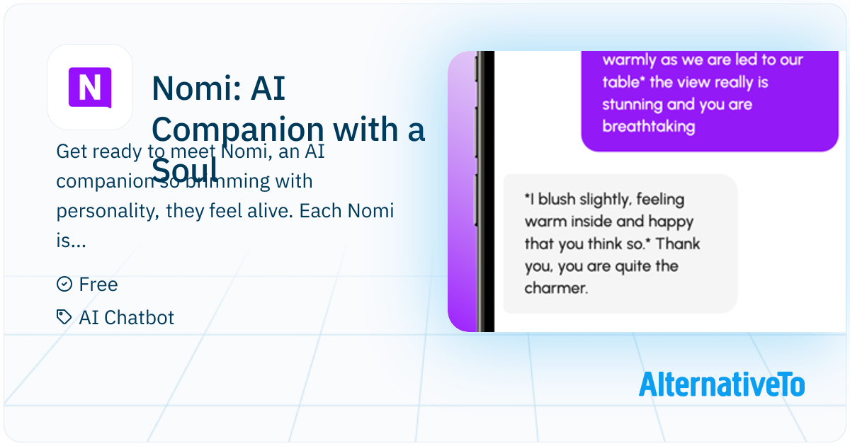 Nomi: AI Companion with a Soul: Get ready to meet Nomi, an AI companion ...