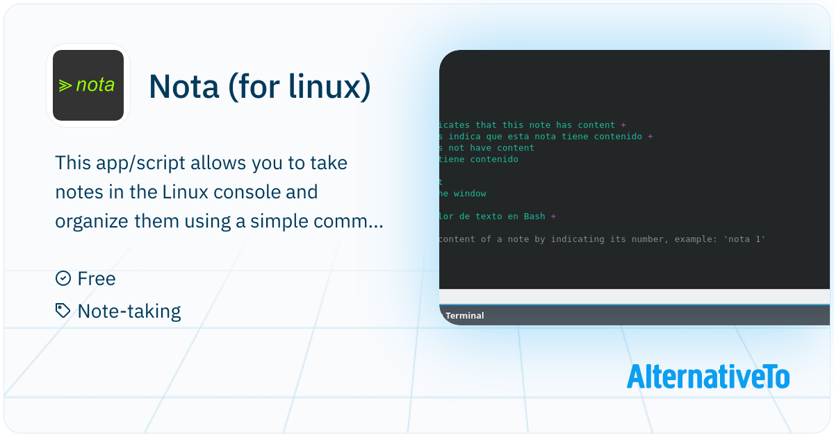 Linx Concel Nota (for linux): Take notes in the Linux console and organize them ...