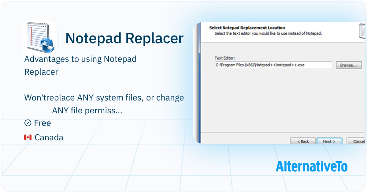 Notepad Replacer: Will allow you to replace the default Windows version ...