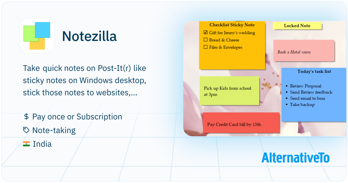 Note Tool. Notify Notezilla: The leading sticky notes app for Windows, Android, iPhone ...