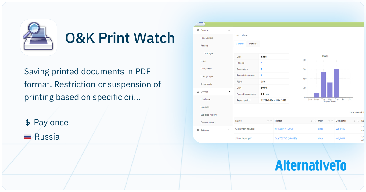 O&K Print Watch: Print monitor and printing control software ...
