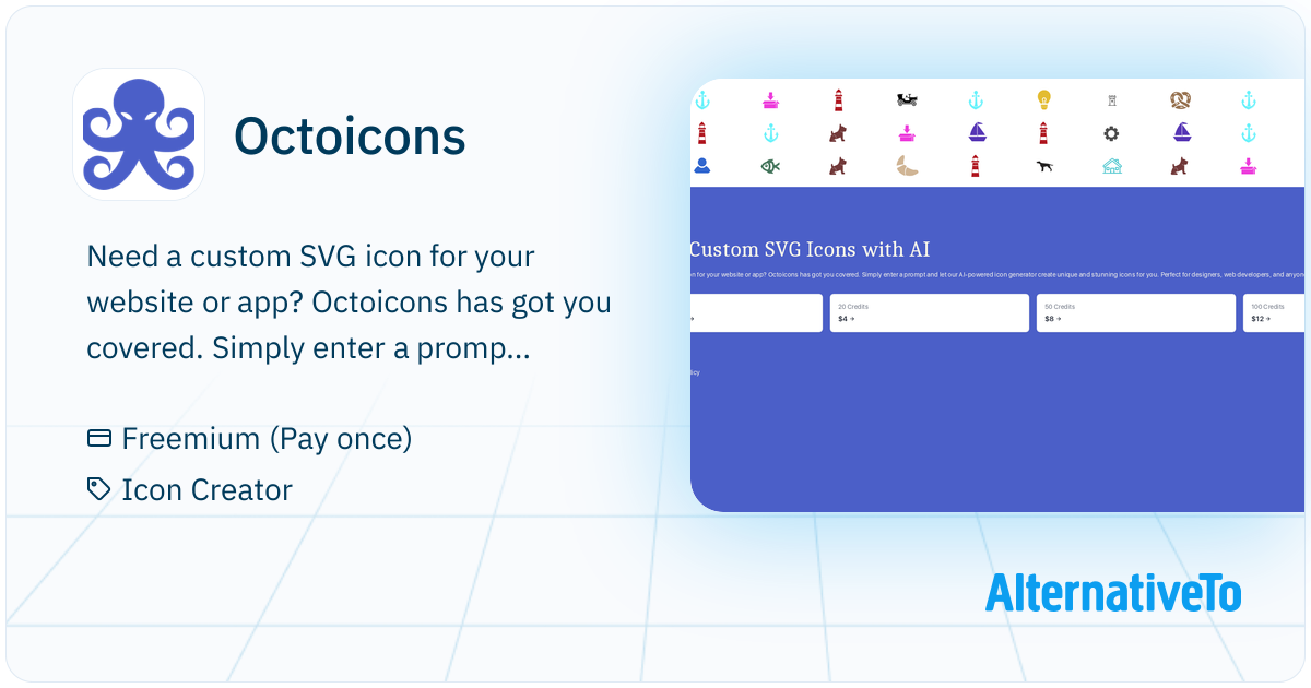 Octoicons: Create Custom SVG Icons with AI | AlternativeTo
