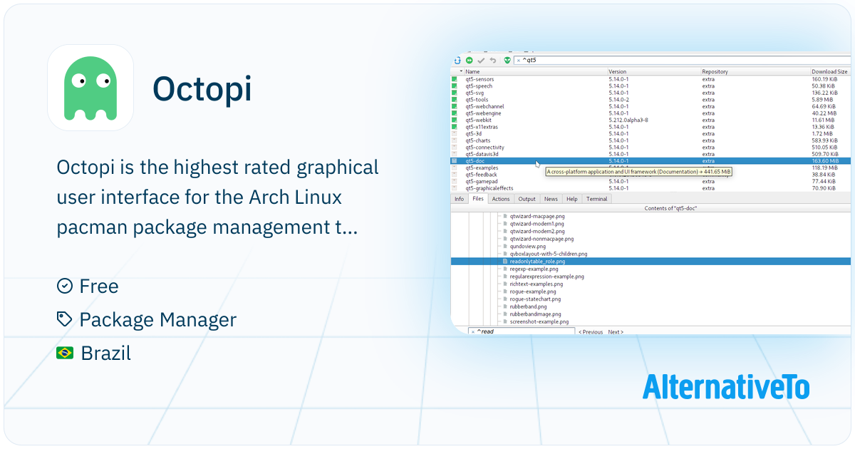 Octopi Linux Octopi: The highest rated graphical user interface for the Arch Linux ...