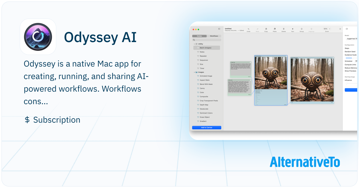 Odyssey AI: Odyssey is a native Mac app for creating, running, and ...