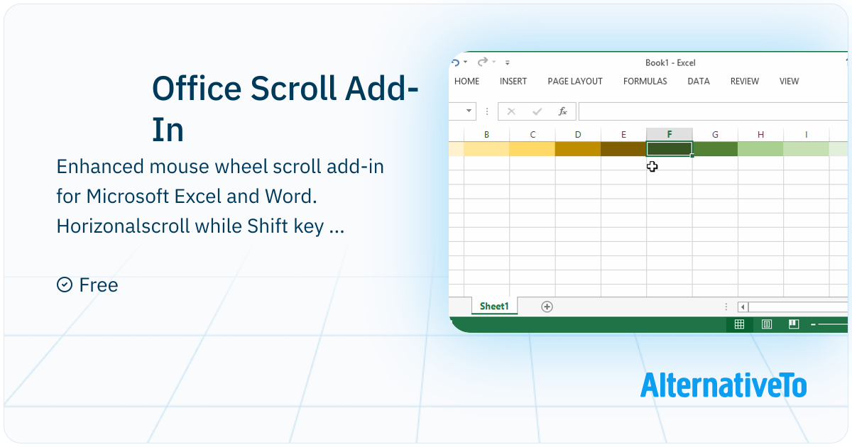 Office Scroll Add-In: Enhanced mouse wheel scroll add-in for Microsoft ...
