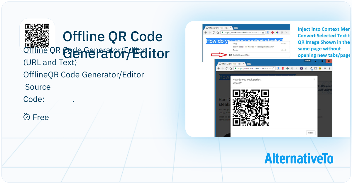 Offline QR Code Generator/Editor: This Simple Chrome Extension (Clean ...