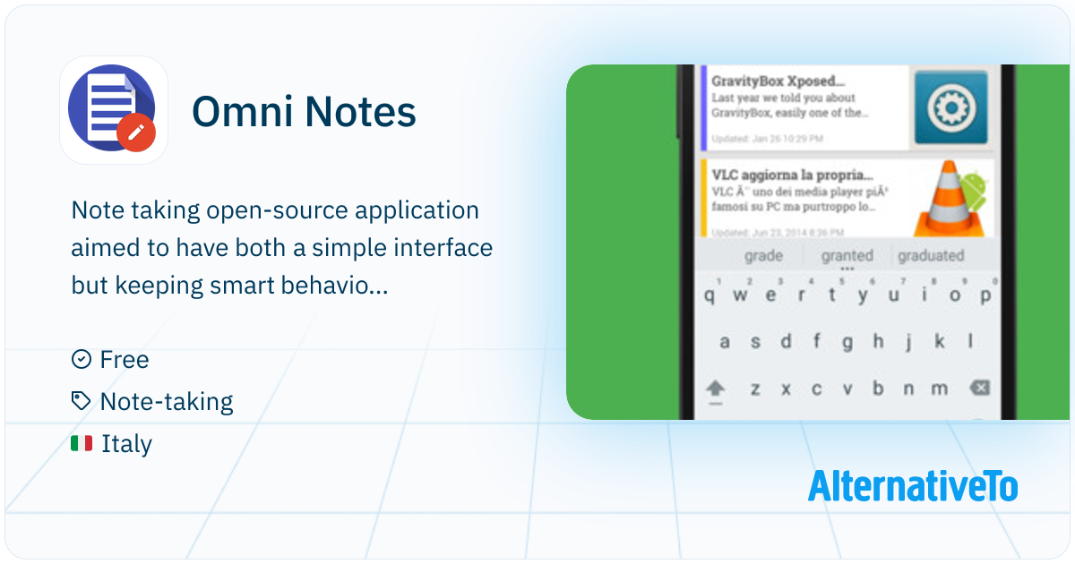 Omni Notes: Note taking open-source application aimed to have both a ...