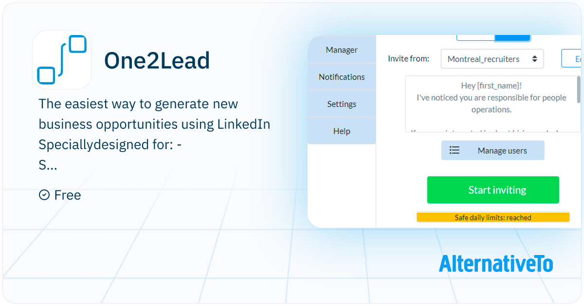 One2Lead: One-stop LinkedIn automation tool | AlternativeTo