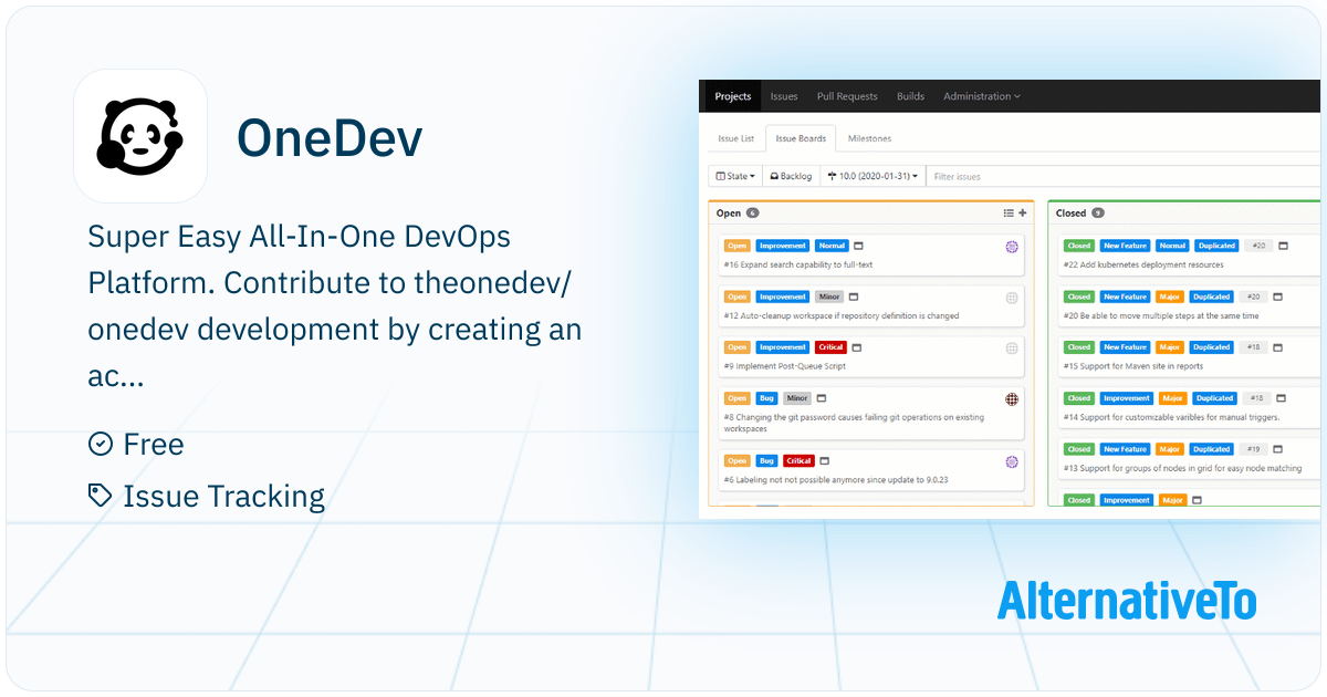 OneDev: Issue Tracking, Git Management, Pull Request, and Build Farm ...