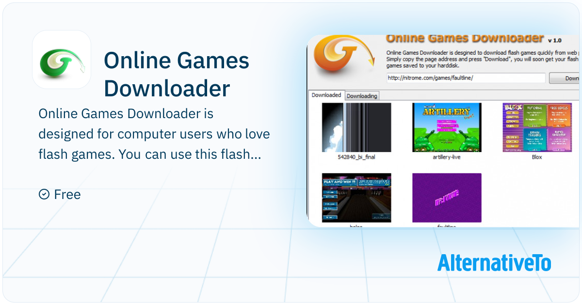 Online Games Downloader: Is designed for computer | AlternativeTo