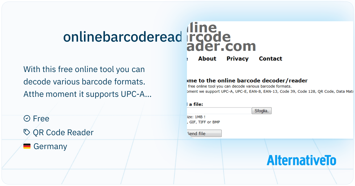onlinebarcodereader.com: With this free online tool you can decode ...
