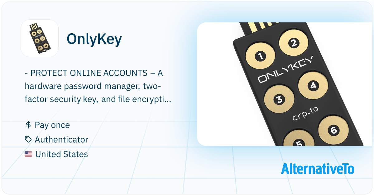 Only Key Full Configuration OnlyKey: Open source alternative to YubiKey. | AlternativeTo