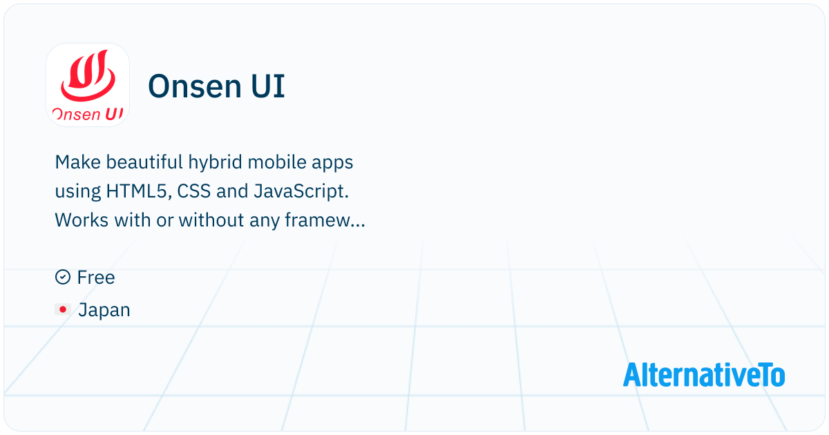 Onsen UI: Provides UI framework and tools for creating fast and ...