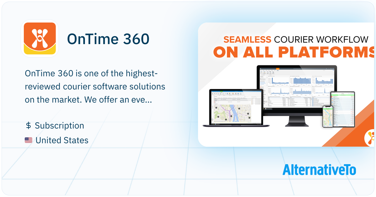 OnTime 360: OnTime is a professional-grade hosted courier software ...
