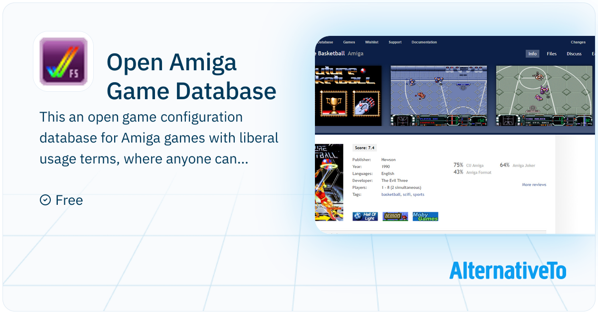 Open Amiga Game Database: This an open game configuration database for ...