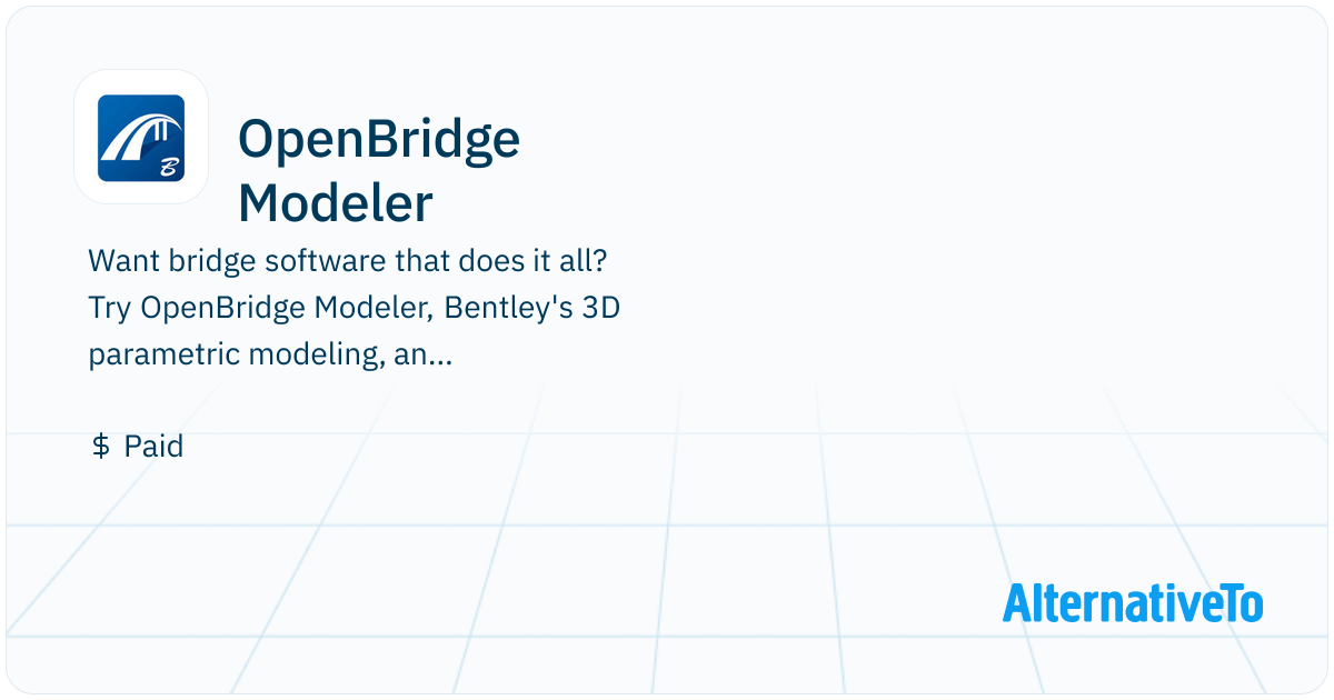 OpenBridge Modeler: 3D Bridge Modeling Software | AlternativeTo