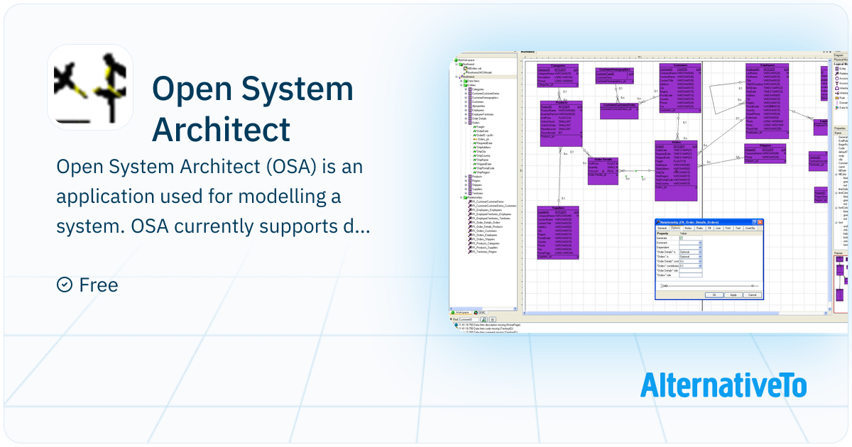 Open System Architect: System modeling software with data modelling ...