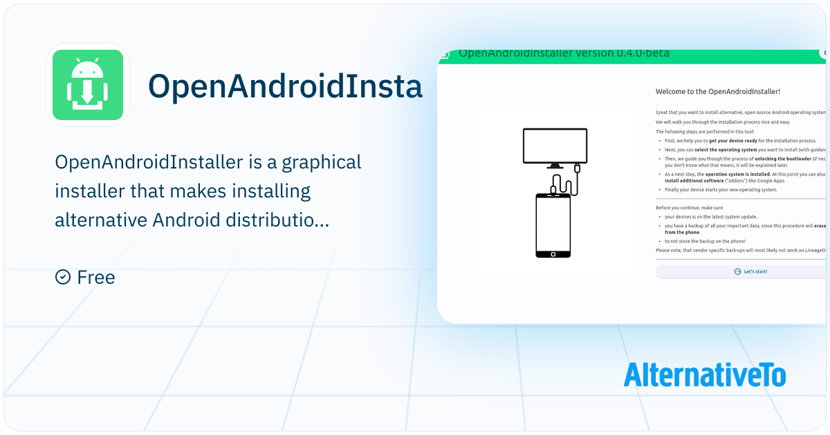 OpenAndroidInstaller: Makes installing alternative Android ...