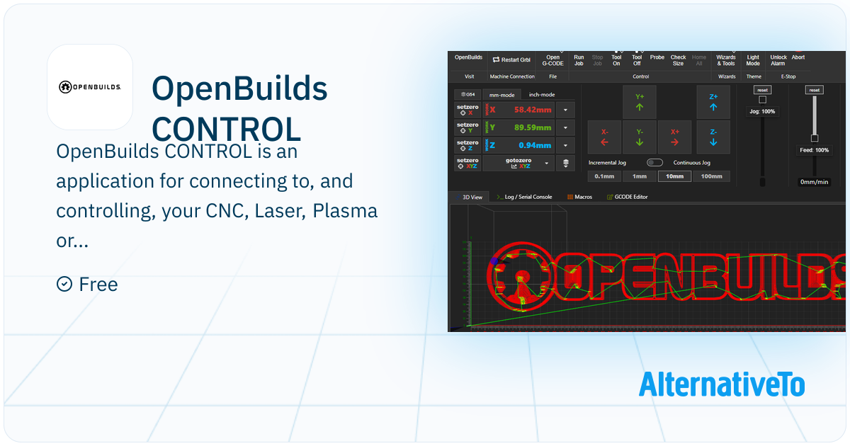 OpenBuilds CONTROL: Application for connecting to, and controlling ...