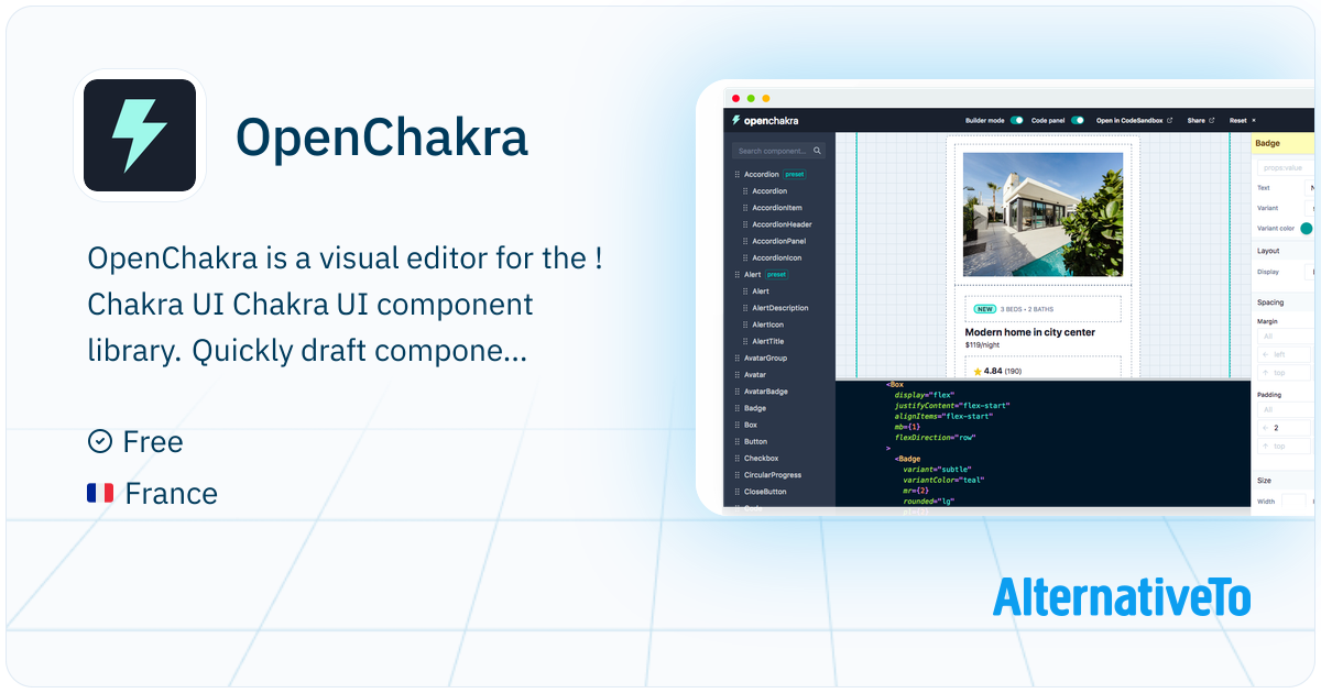 OpenChakra: Full-featured visual editor and code generator for React ...