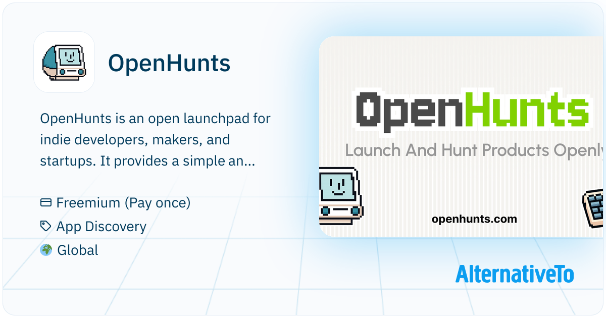 OpenHunts: Launch platform for indie developers and tiny startups to ...