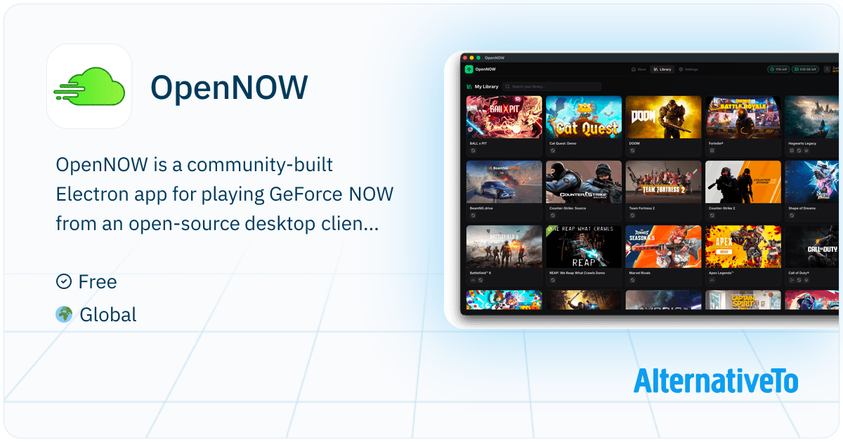 OpenNOW: Open-source GeForce NOW client with stream controls and ...