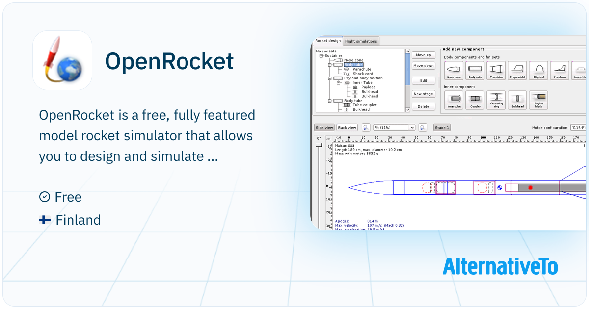OpenRocket: Free, fully featured model rocket | AlternativeTo