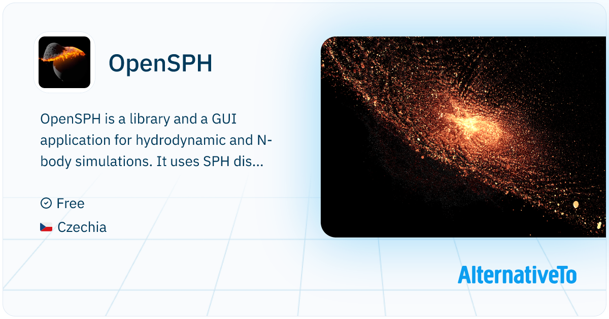 OpenSPH: C++ SPH/N-body library and standalone GUI application, mainly ...