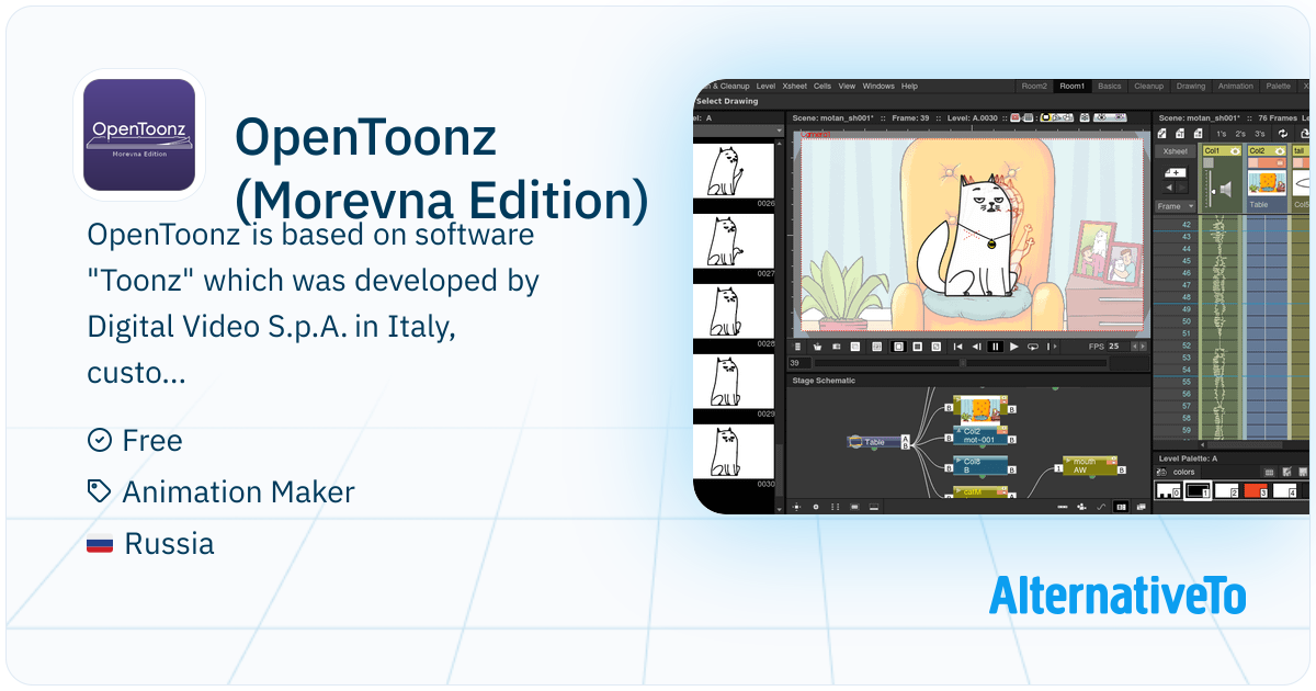 OpenToonz (Morevna Edition): Free and open-source 2D animation software ...