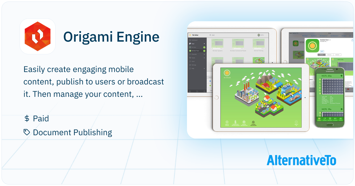 Origami Engine: Mobile App Publishing Platform that lets you create ...