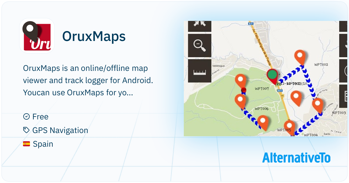 OruxMaps Online/offline map viewer and AlternativeTo