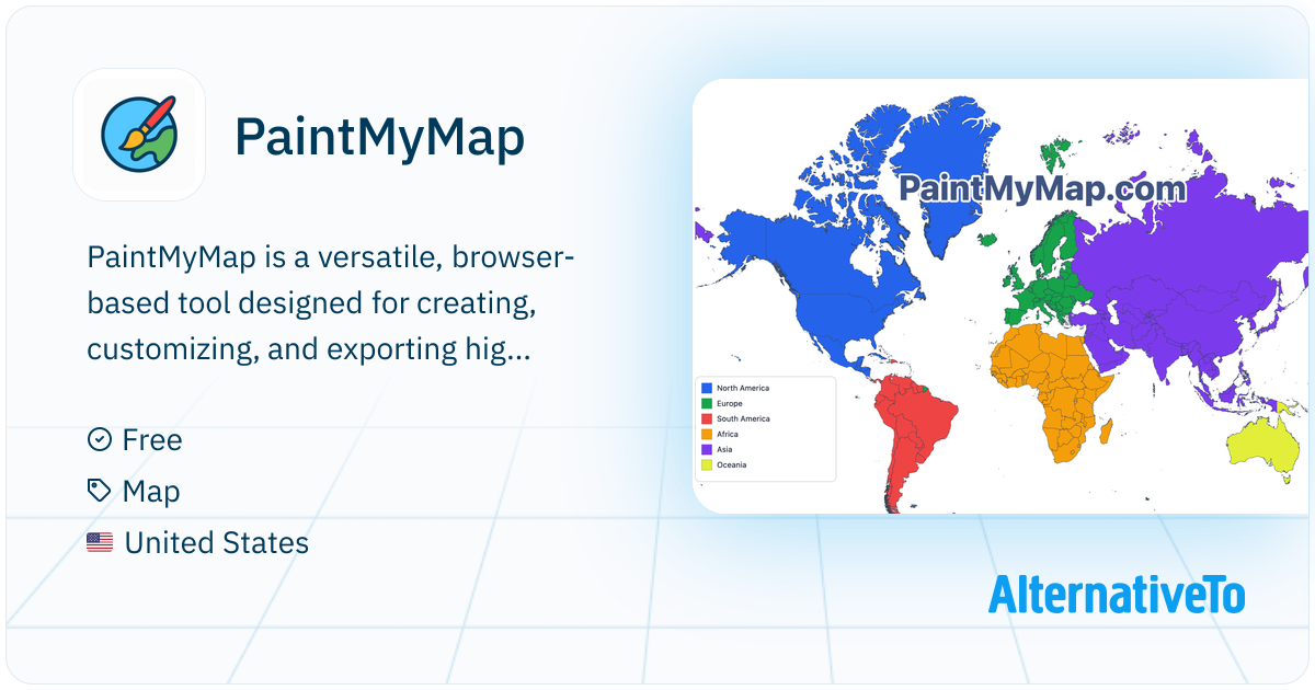 PaintMyMap: A free online tool to create and customize maps ...