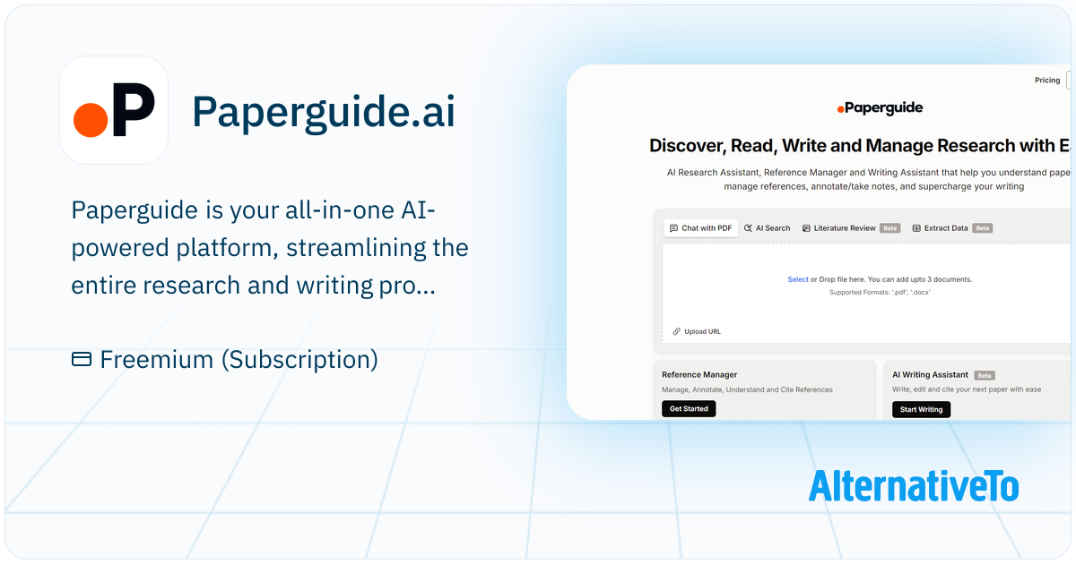 Paperguide.ai: Paperguide is an advanced platform designed to simplify ...