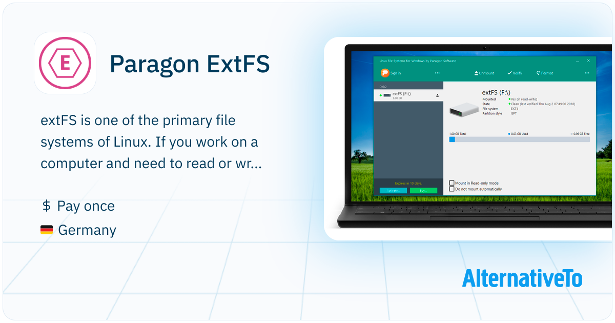 Paragon ExtFS: MacOS access to Linux ext systems | AlternativeTo