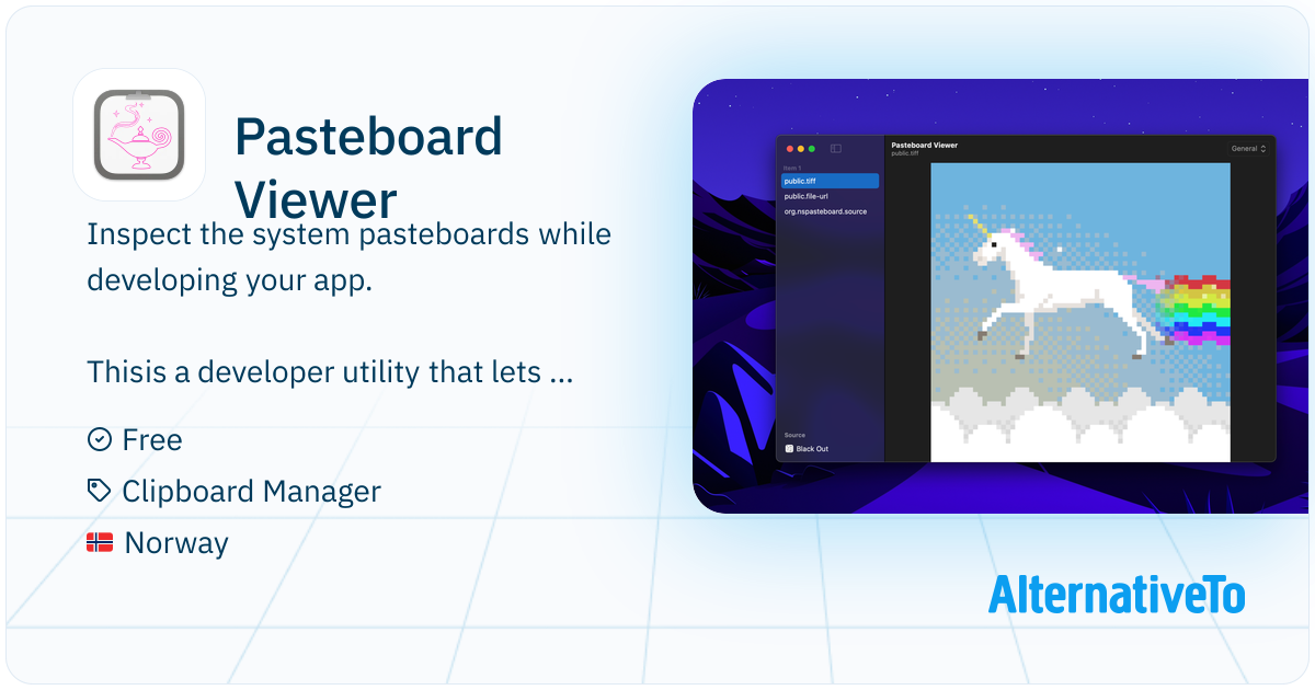 Pasteboard Viewer: Inspect the system pasteboards while developing ...