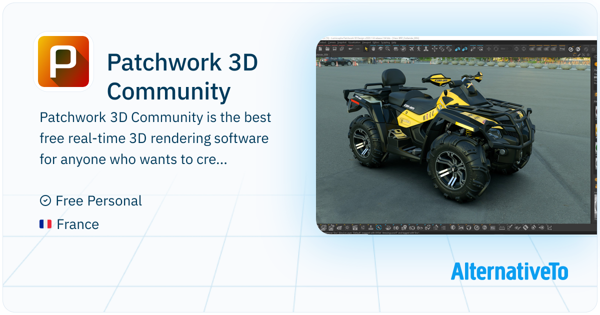 Patchwork 3D Community: Free software allowing to enhance a CAD model ...