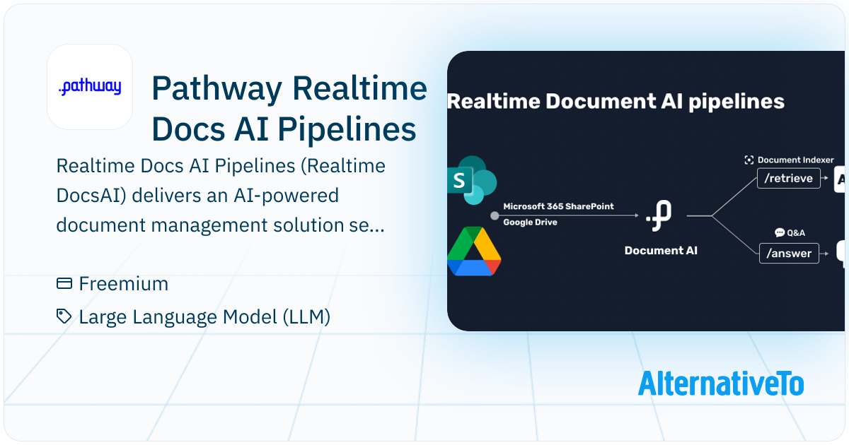 Pathway Realtime Docs AI Pipelines: AI-driven document pipelines on ...