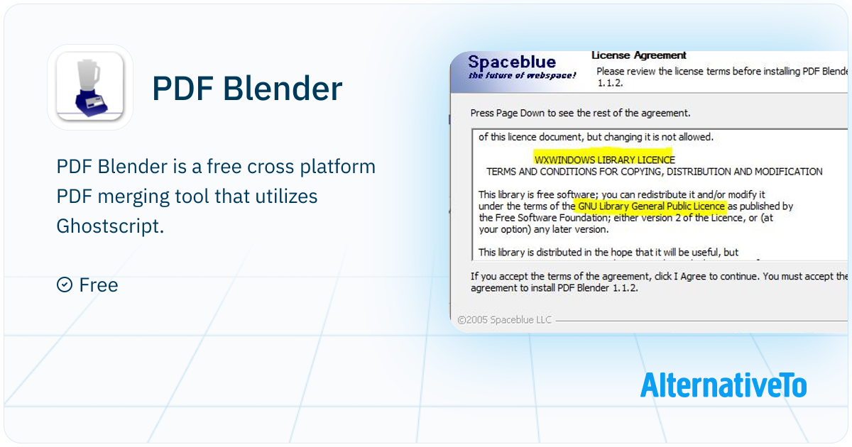 Blender Software.pdf PDF Blender: Free cross platform PDF merging tool that utilizes ...
