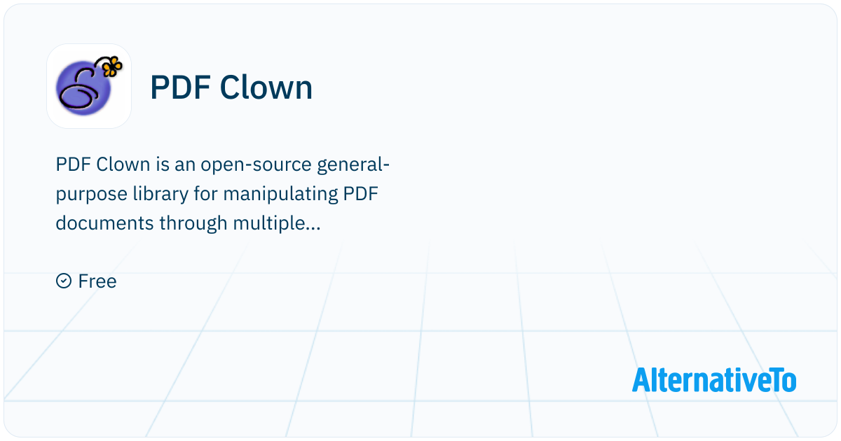 PDF Clown: Open-source general-purpose library for manipulating PDF ...