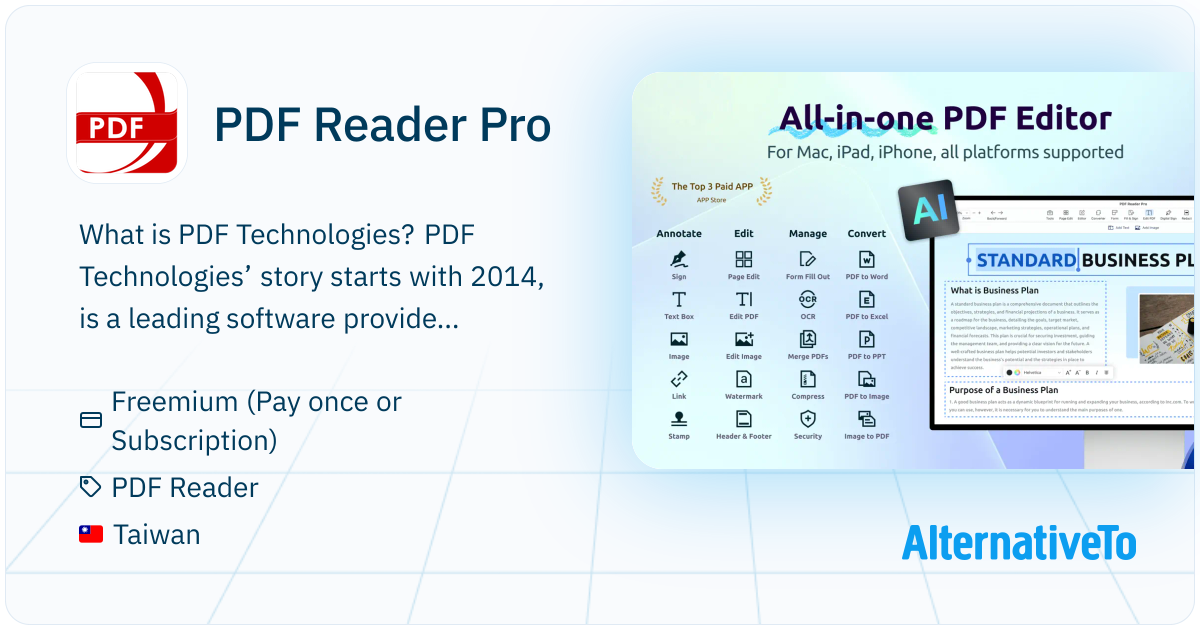 PDF Reader Pro: Edit, annotate, sign, convert, and secure PDFs with AI ...