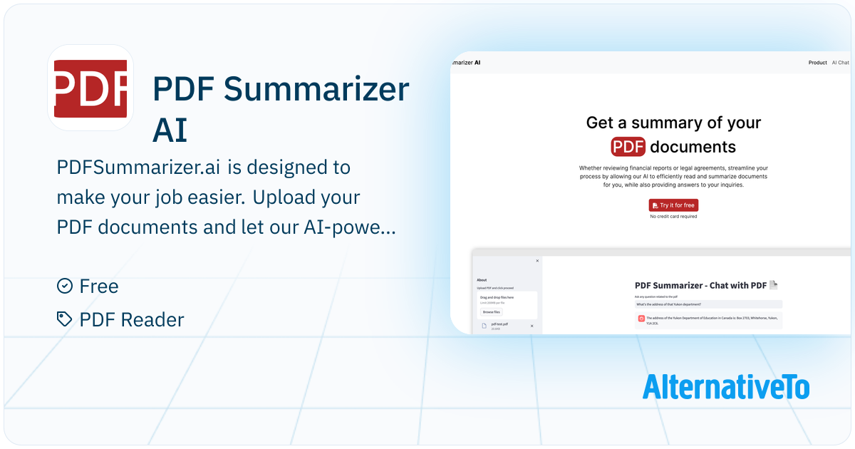 PDF Summarizer AI: Summarize & chat with your PDF document using AI ...
