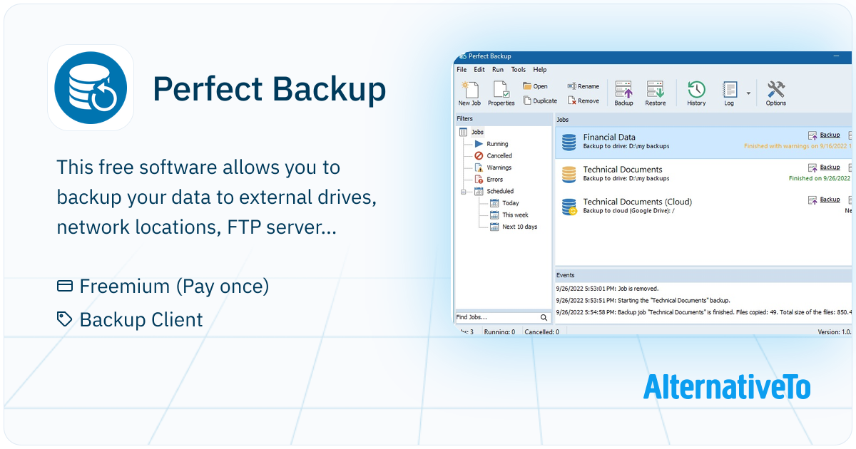 Perfect Backup: Easy and powerful backup and synchronization software ...