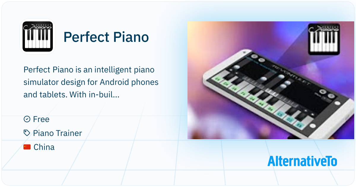 Perfect Piano Smartphone app designed to teach players how to