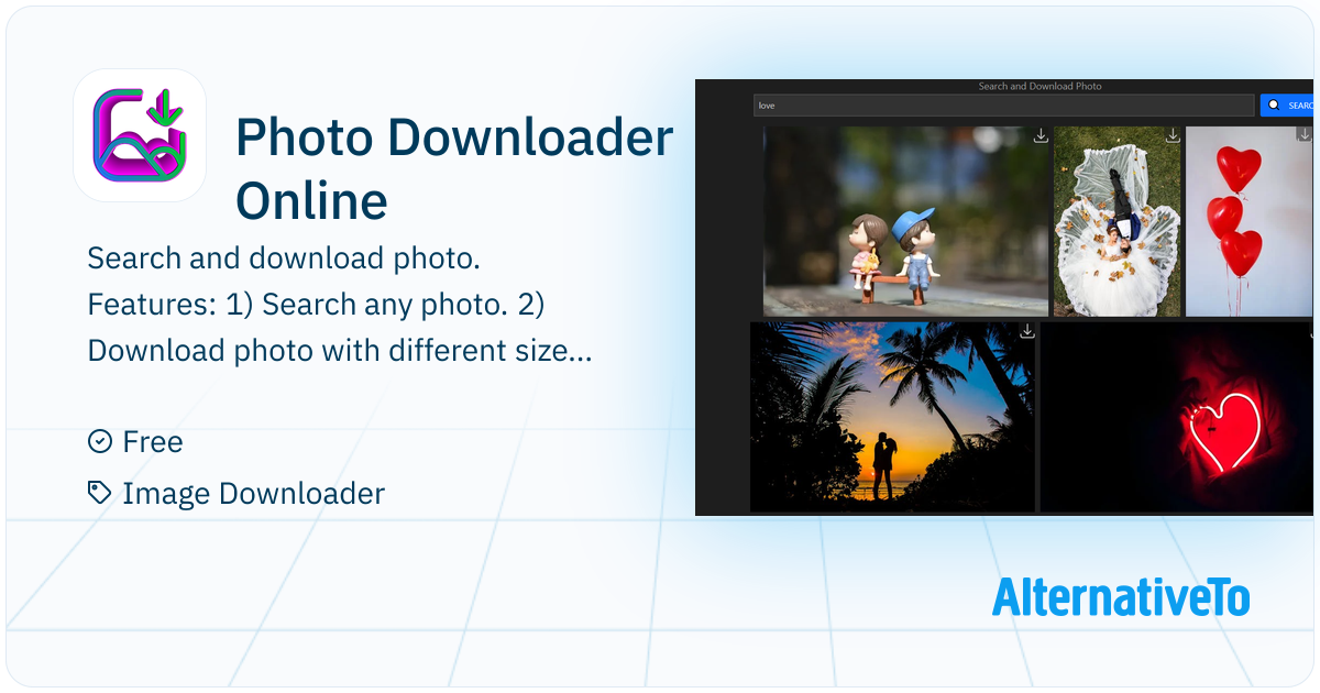 Photo Downloader Online: Search and download photo | AlternativeTo