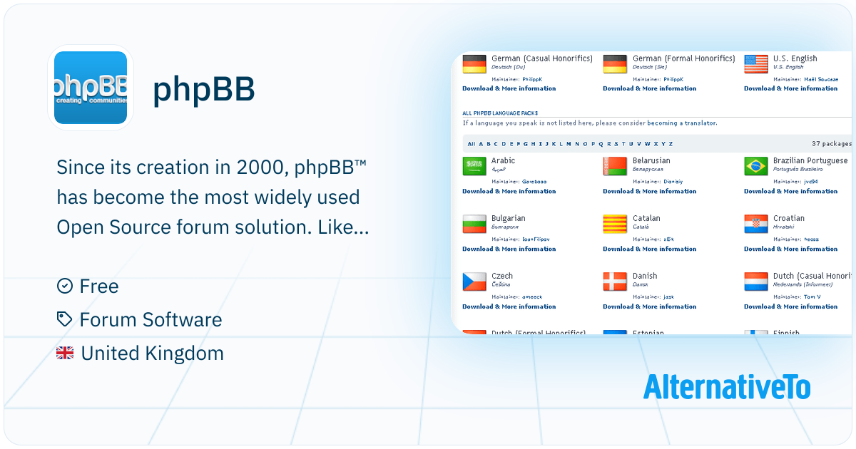 Phpbb Database Schema phpBB: Since its creation in 2000, phpBB has become the | AlternativeTo