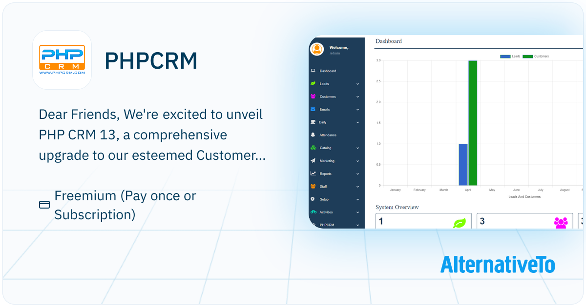 PHPCRM: PHP CRM is a robust web-based CRM software solution tailored to ...