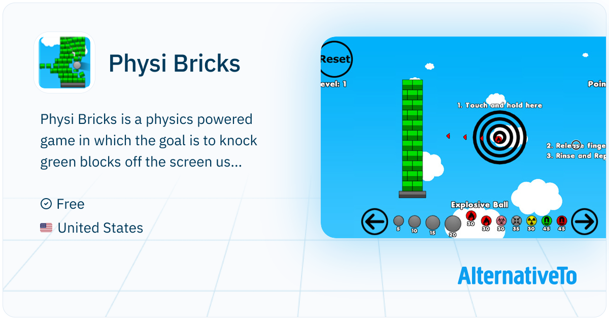 Pycics Game Physi Bricks: Physics powered game in which | AlternativeTo